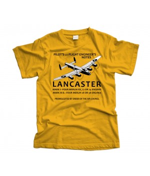 Lancaster Pilot's Notes Aircraft T-Shirt